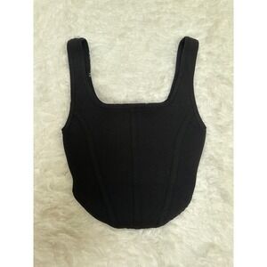 ARITZIA Babaton‎ Black Sculpt Bustier Tank size 2XS